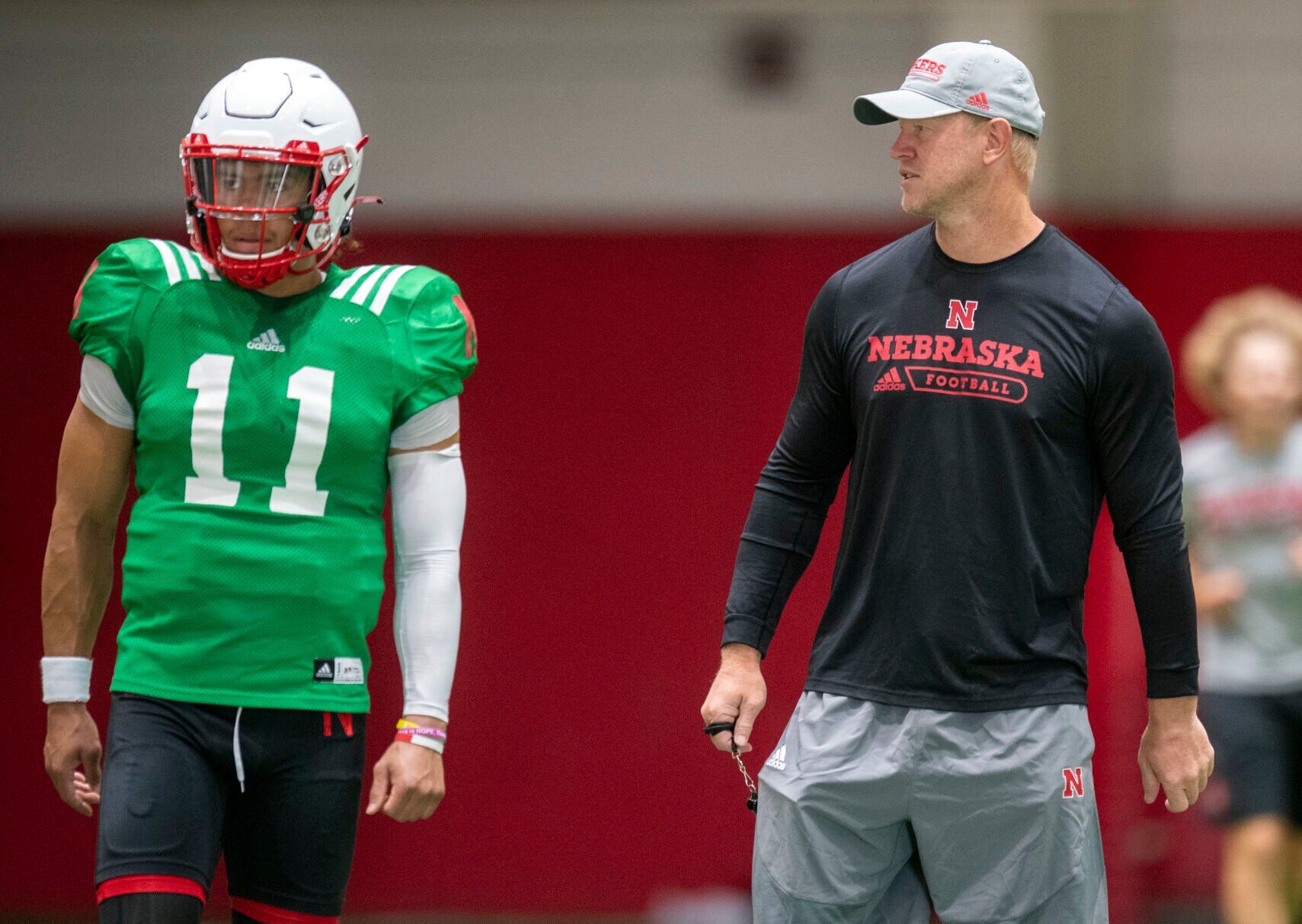 NU football practice, 8.1